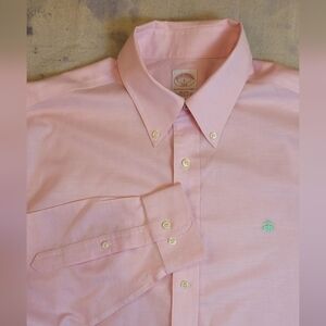 Brooks Brothers Sz L POLO Light Pink Dress Shirt